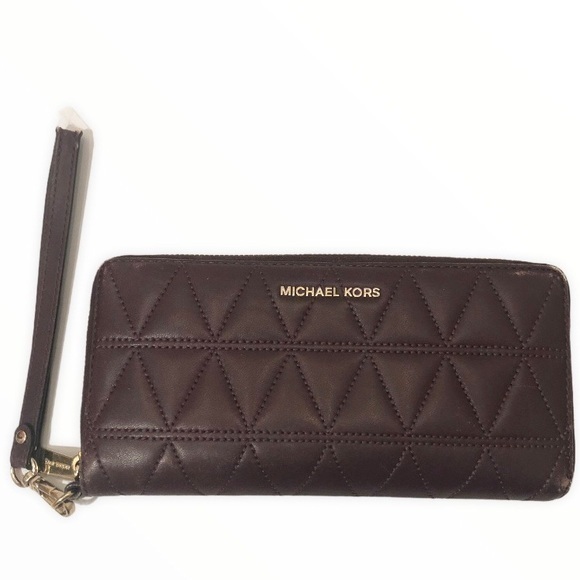 Michael kors quilted leather wallet clutch - Picture 1 of 16